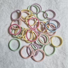 50Pcs Baby Mini Hair Ties Elastics Ponytail Holders Elastic Bands Womens Girls