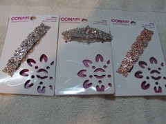 conair sophisticates barrette clip Lot of 3 packs = 3 piece