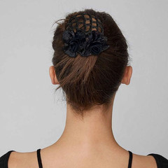 3 Pcs Flower Hair Bun Holder Covers Hair Net Snood Pocket Hair Clip with Barr…