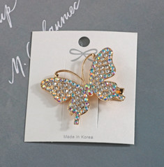 Social BUTTERFLY🦋 Fashion Jewelry IRIDESCENT 🦋 Alligator HAIR CLIP 🔥 NWT