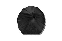Slip 100% Pure Mulberry Silk Pull-On Turban, Ultra Soft & Gentle on Hair – Black