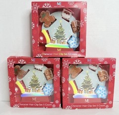 3 ME Modern Expressions Character Hair Clips