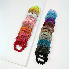 3pcs Hair Ties Women Multi-Color Solid Scrunchie Casual Satin Silk for Women New