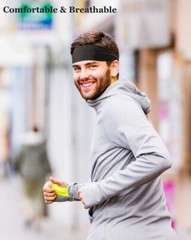 4 Pack Running Headbands for Men Sweatbands Sports Sweat Bands Workout Fitness