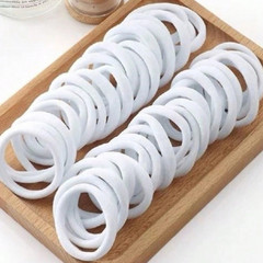 Men Women Hair Ties Soft Seamless Hair Bands Fr Thick Thin Hair Ponytail Holders