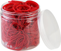 600 Pcs 1Inch Red Small Rubber Bands Stretchable General Purpose Elastic Bands