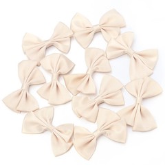 10/30pcs 4X6cm Fresh Pink Ribbon Bows Multicolor Satin Ribbon Bow Flower Craft