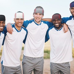 6 Pcs Baseball Headband Elastic Polyester Sweatband for Baseball Basketball F…