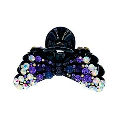 USA HANDMAD MEDIUM ACRYLIC HAIR CLAW CLIP JAW HAIRPIN RHINESTONE CRYSTAL A10