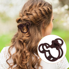 8 PCS Mouse Lady Thick Hair Barrette Clurly Vintage ABS Resin Colorful Hair Claw