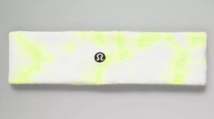 One Size LuLuLemon Cotton Terry Sweatband Electric Lemon