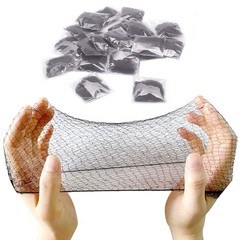 20 Pcs 20 Inch Invisible Hair Nets Elastic Edge Mesh Hair Nets for Clerk Nurse