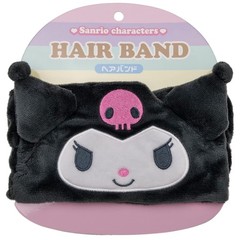 Sanrio T’S Factory Kuromi Black Plush Hair Band JAPAN NEW