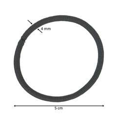 Hair Ties 216-Piece 4mm Gray Shades Elastic Bands Clasp-Free Comfort-Fit