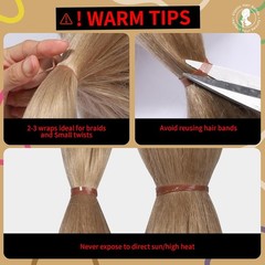 Teenitor Elastic Hair Bands, Rubber Bands for Hair, Small Hair Ties, 300pcs, Lig