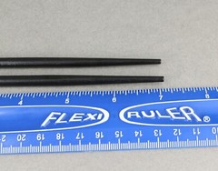 Black hair sticks painted solid color wood chop picks pins accessory 7″ long