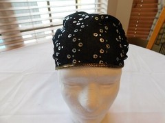 Unbranded Head Wraps Riders Wrap DuRag Bandana Chemo women’s ladies Black sequin
