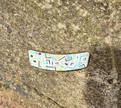 Retro Design Hair Clip/French Barrette mosaic vintage Corelle china, gift