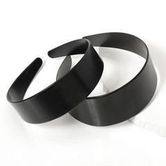 5 Pieces of Black Flat Wide Border Plastic Headbands Korean Simple Headbands Han