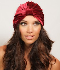 Velvet Flapper Style Full Turban Headband Headwrap Earwarmer