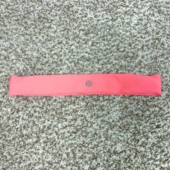 Lululemon Headband Womens One Size Orange Fly Away Tamer Yoga Running Athletic