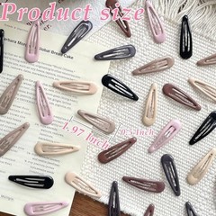 36 Pcs 2 Inch Metal Snap Hair Clips for Women and Girls, Matte No Slip
