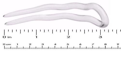Parcelona French Mystic Large 3″ Celluloid Chignon U Shaped Hair Pins(Set of 2)