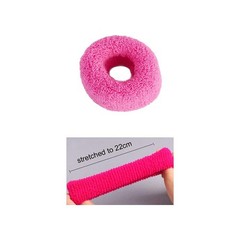 12 Pack Terry Cloth Cotton Elastic Stretchy Fuzzy Wide Thick Hair Ties Scrunc…