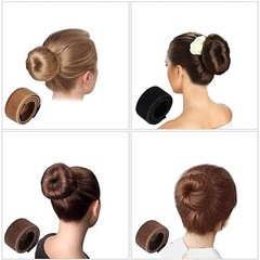 Magic Donut Hair Bun Maker 4 Pack Ballet Bun Shaper for Women & Kids