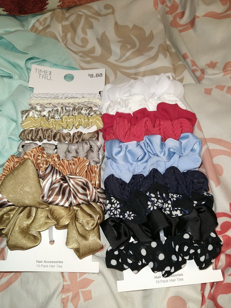 Time And Tru 2 (10packs) scrunchies for all types of hair