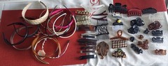 Vtg/Modern Hair Accessory Lot (62 pcs Total) 44 Hair Clips,Barrett/18 Headbands