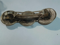GOLDEN BUTTON SMALL 2.5″ HAIR BARRETTE
