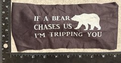 Bondiband Headband 4” Taper Back Wicking If A Bear Chases Us Bondi Band