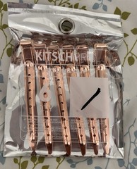 Kitsch Metal Hair Styling Clips 6 pcs Rose Gold – Brand New – Never Opened