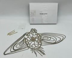 Babeyound Rhinestone Cap Headpiece Silver Art Deco Bridal Hair Chain Cosplay