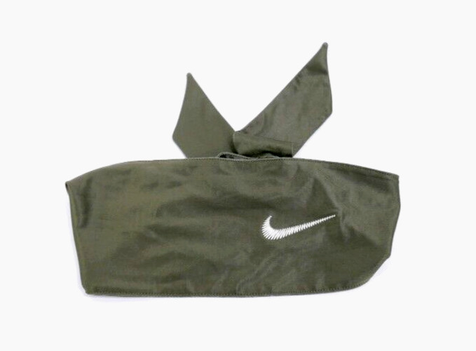 Nike Fixed Head Tie Adult Unisex Medium Olive/Coconut Milk