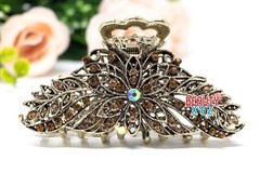 New Antique Style Large Metal Rhinestones Crystal Hair Claw Clip hair jaws clamp