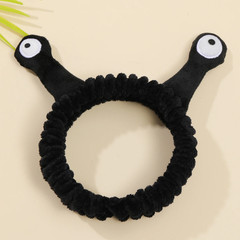 Cute Animal Ears Headbands with Fluffy Ball Soft Coral Fleece Elastic Hair Band