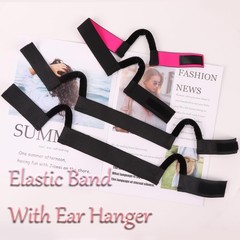 3 PCS Painless Headband Wig Edge Lace Frontal Elastic Band Hanger Black 3.0