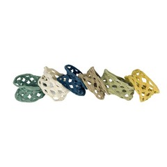 6 PCS Thinning Seamless High Elastic Ponytail Hair Ties Wave Series Bands