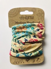 FLORAL MANDALA Medium Half headband by Karma Gift boho bandeau natural life buff