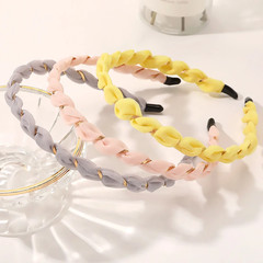 Organza Hairbands for Women Cross Weaving Hair Hoop Bands Korea Fashion Bright S