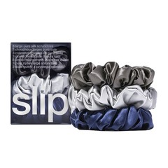 Pure Silk Large Scrunchies – The Midnight Collection | Ultra Soft, Anti-Creas…