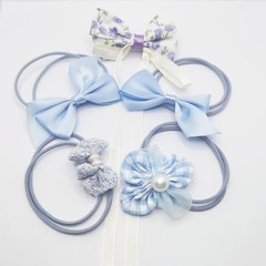Flower & butterfly hair Sweet accessories for girls/women. Small beads + bow