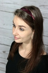 12 1″ Stretch Sequin Headbands TEAM SETS Softball Dance Sports Wholesale