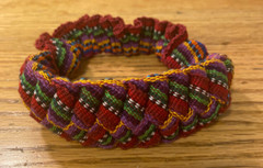 Braided strap headband Guatemalan cotton Colorful Tribal Elastic Women Child AH
