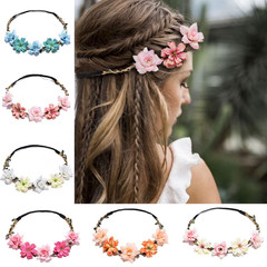 Women Headpieces Collection Accessories – 6 PCS Boho Hair Wreaths Flower Crowns