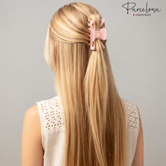 Parcelona French Classic 3″ Medium Celluloid Covered Spring Hair Claw Clip