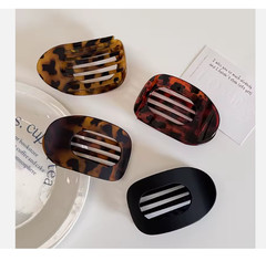 8 pcs Hair Claw Clips Set – Matte Tortoise Shell & Solid Colors, Strong Hold