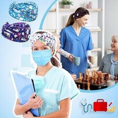 20 Pcs Nurse Headbands for Women Non-slip Nursing Headbands with Buttons for …